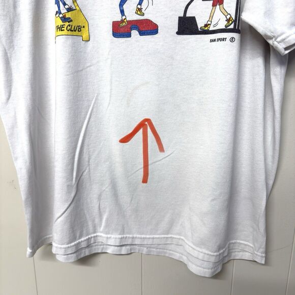 Vtg Health Club Aerobics Exercise Yoga Gym Sam Sport Jerzees Tag Adult XL GUC - Picture 9 of 10